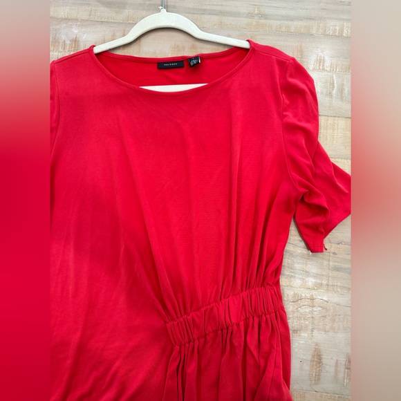 Halogen soft modal polyester ruched on side shirt sleeve work blouse top - Picture 6 of 11